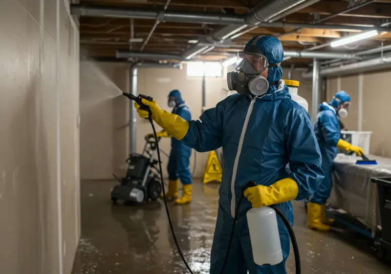 Basement Sanitization and Antimicrobial Treatment process in Monte Vista, CO
