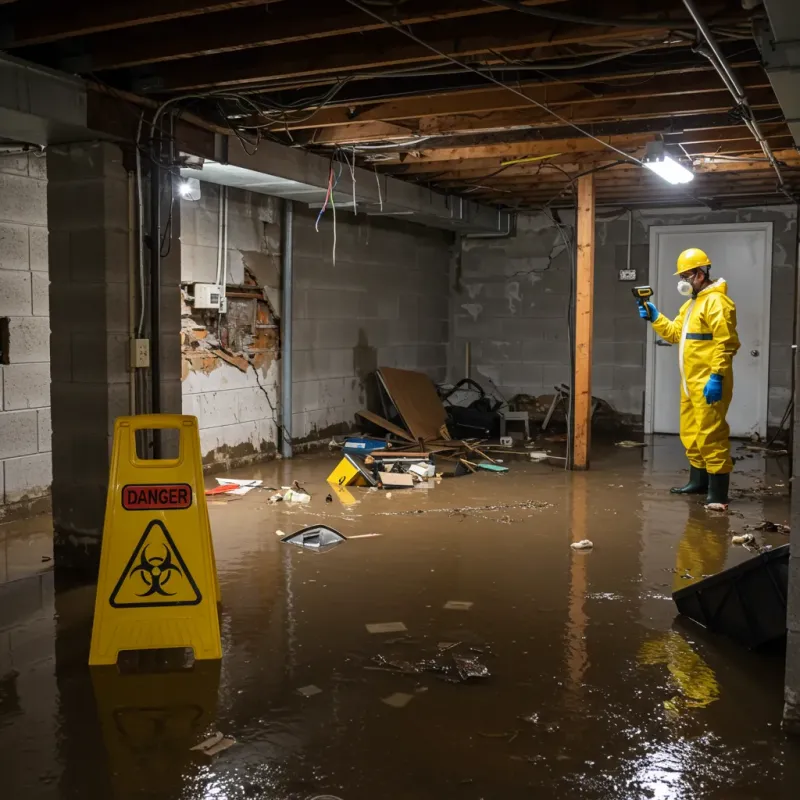 Flooded Basement Electrical Hazard in Monte Vista, CO Property